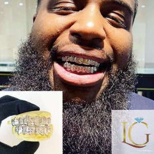 8 on 8 (Diamond cuts square style, starburst fangs)