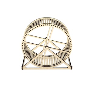Hamster wheel 3 4 mm 1/8 inch Pattern Vector for Laser Cutting CNC svg laser cut template laser cut pattern vector model vector plan