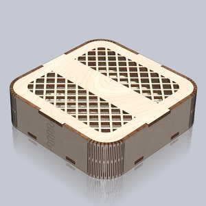 Beautiful box for gift 4 mm plywood dxf svg cdr files for cnc router or laser cut router