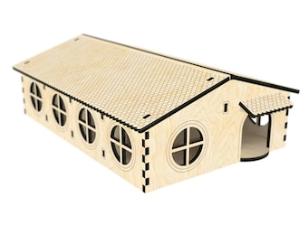 Hamster House Pattern Vector for Laser Cutting CNC svg laser cut template laser cut pattern vector model vector plan Unbeliveble Price