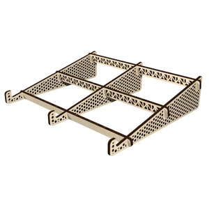 Laptop stand svg laser cut vector file for cnc for 4 and 5 mm materials plywood mdf acrilic dxf svg dwg cdr 11 included