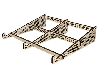 Laptop stand svg laser cut vector file for cnc for 4 and 5 mm materials plywood mdf acrilic dxf svg dwg cdr 11 included