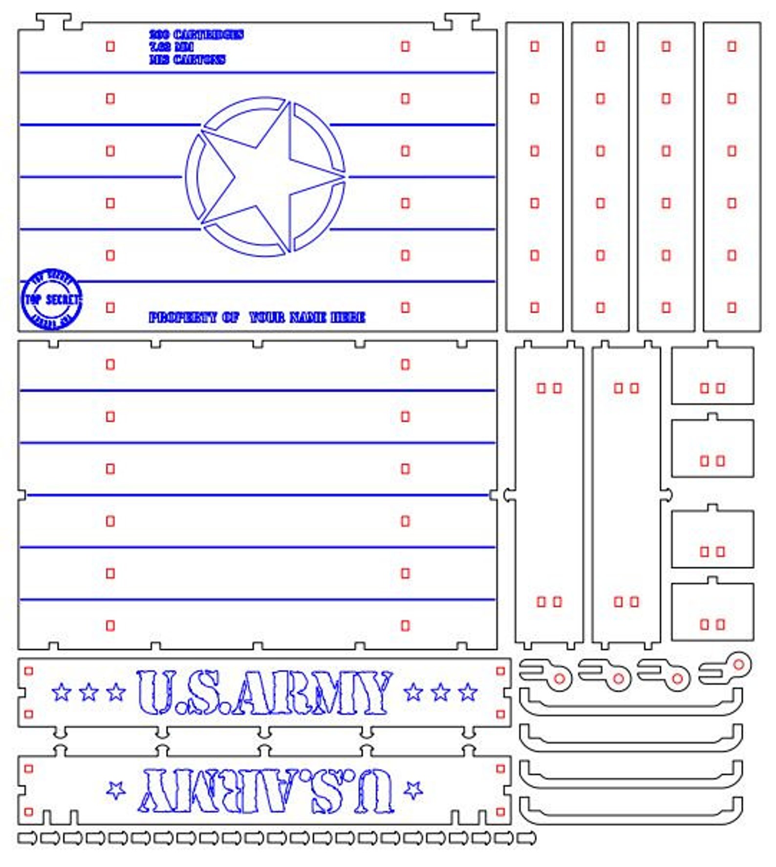 Original Military Army Gift Box 5 X 8 Inch Size Etsy