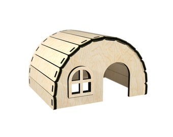 Hamster House 3mm 4mm 1/8 inch Pattern Vector for Laser Cutting CNC svg laser cut template laser cut pattern vector model vector plan