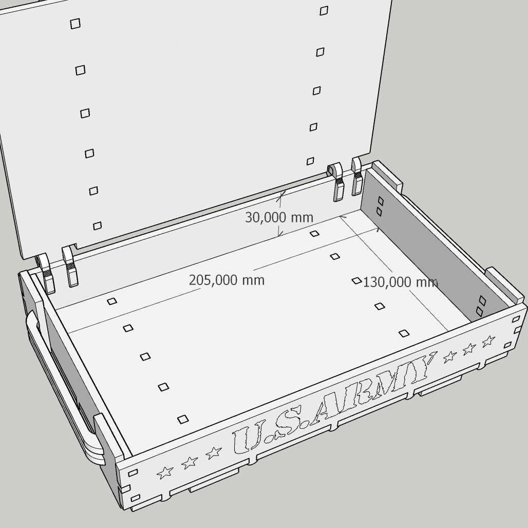 Original Military Army Gift Box 5 X 8 Inch Size Etsy