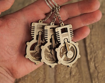 Stress Toy and Key Chain Laser Cut File for 3mm, 4mm, and 1/8 Inch Material – SVG, DXF, DWG – Instant Download with Assembly Instructions