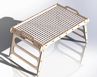 Coffee table with handle 6 mm plywood dxf svg cdr files for cnc router or laser cut router Incredible