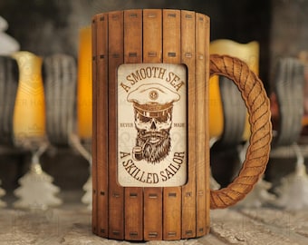 Beer can holder laser cut file - 3, 4 mm and 1/8 inch thick material - dxf, SVG, cdr - CNC vector vemplate for DIY craft