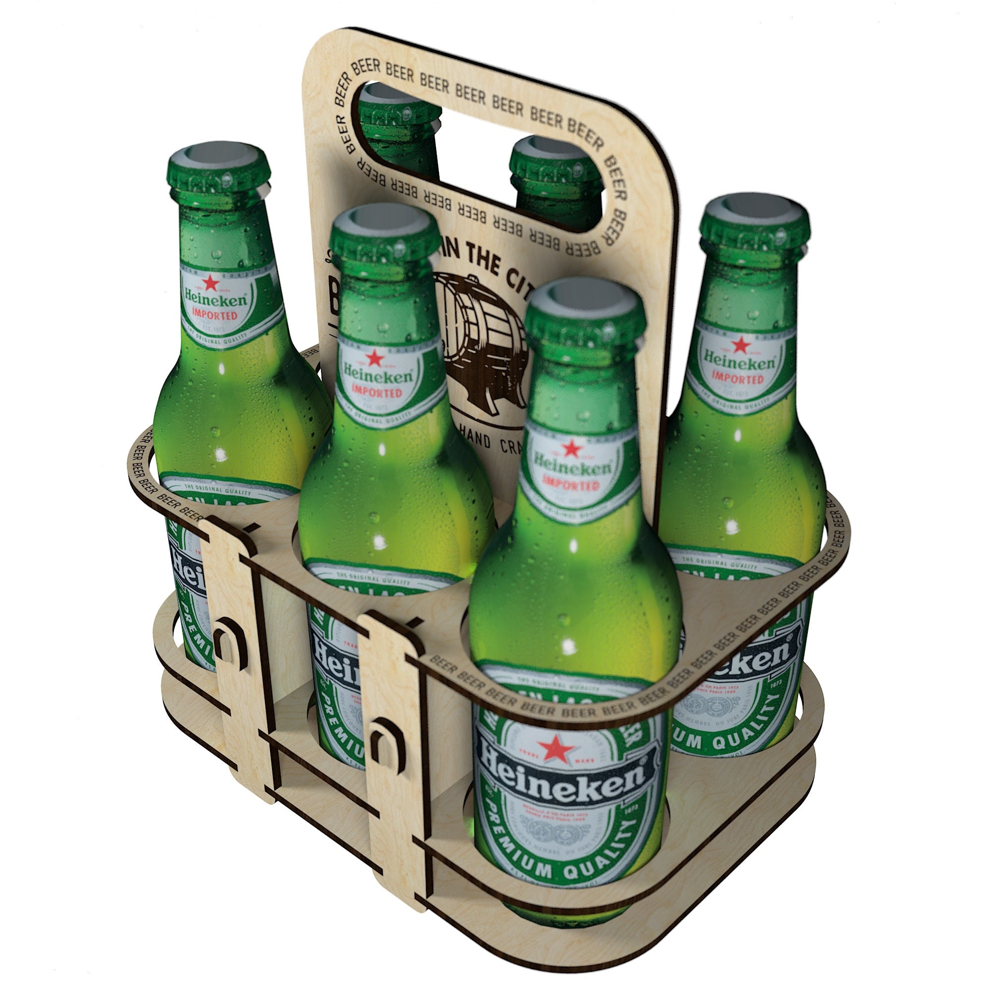 Beer Bottle Box Beer Can Holder Svg Dxf Dwg Cdr 11 Pdf 4 5 6 Etsy