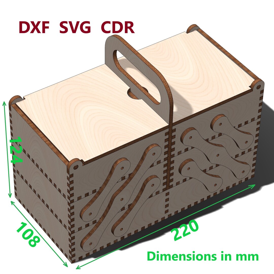 Beautiful Box for Stuff 4 Mm Plywood Dxf File for Cnc Router or Laser ...