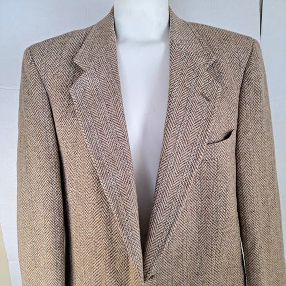 Jean Paul Germain Sport Coat 42R  2 Button Herrin… - image 3