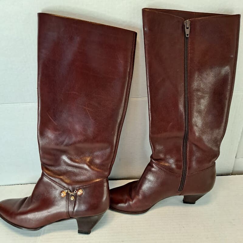 Wine colored tall clearance boots