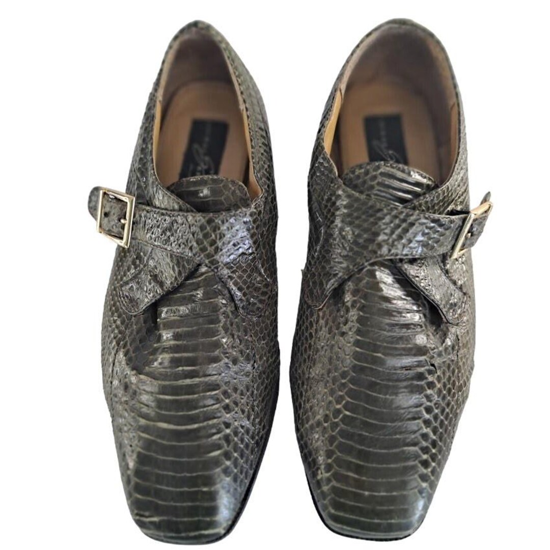 giorgio brutini snakeskin shoes