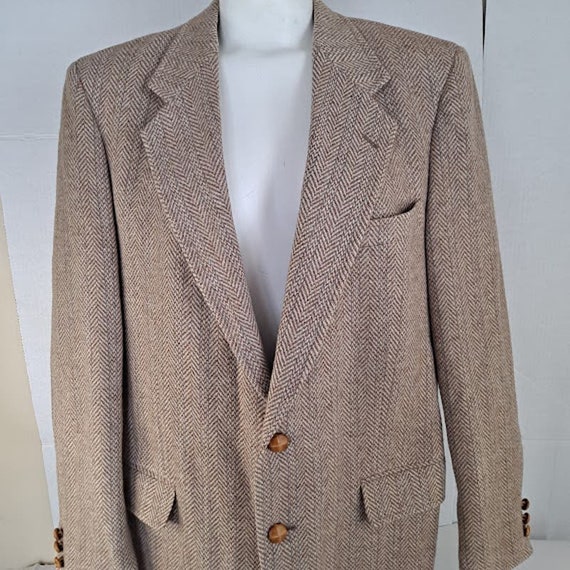 Jean Paul Germain Sport Coat 42R  2 Button Herrin… - image 4