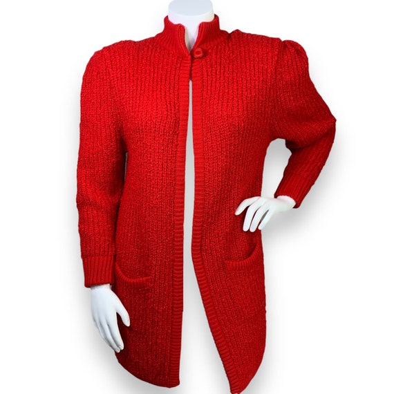 Monto Par Le Chois Boucle Knit Sweater Size M Sin… - image 1