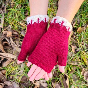 Handmade Stretchy Fingerless Gloves - Dog walking mittens - Texting Driving gloves - Gift under 30