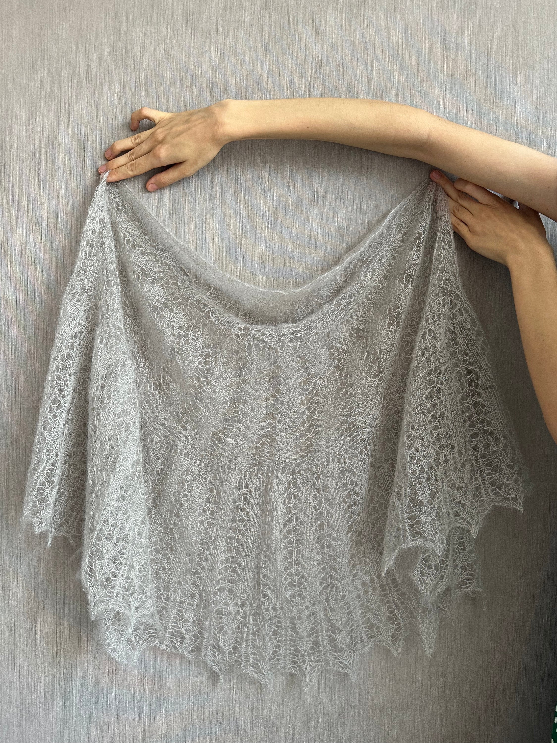 Knitted Wedding Veil, Gossamer Lace Crochet Wrap, Crocheted Knitted Wedding Veil, Gossamer Lace Crochet Wrap, Crocheted