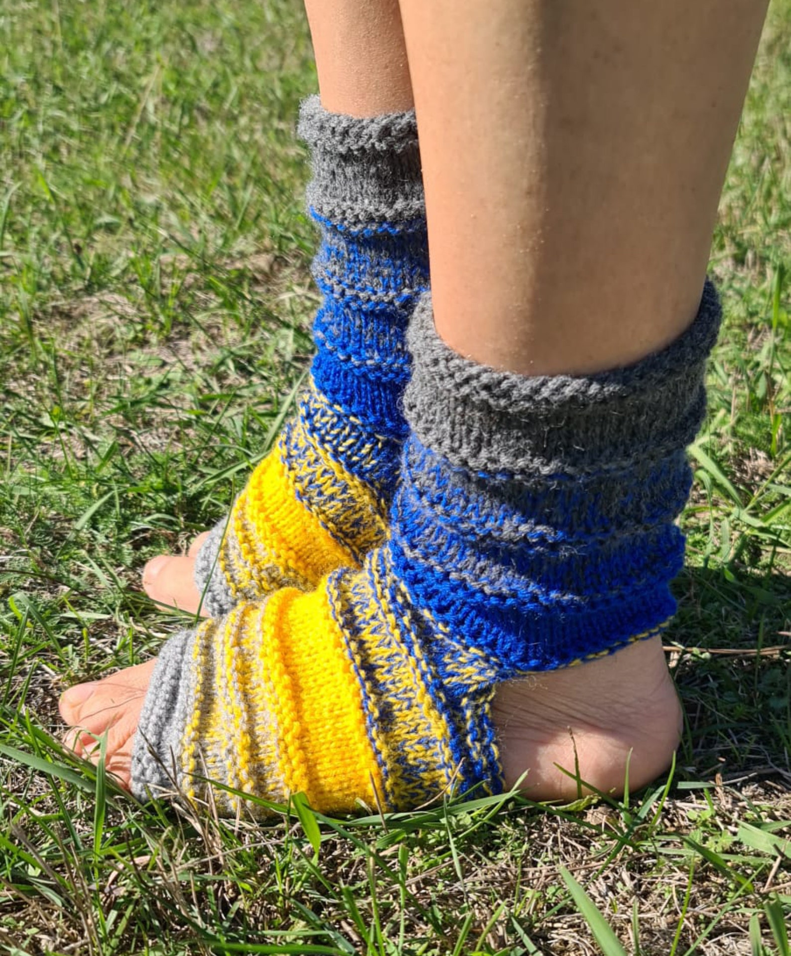 Gradient Yoga Socks Barefoot Workout Socks Knit Wool Socks Etsy