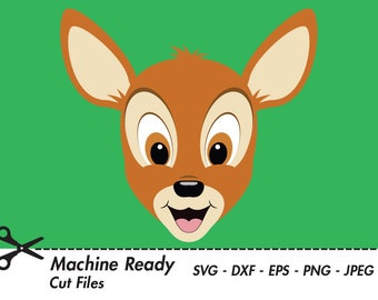 Cute Deer Svg Cut Files Png Deer Clipart Deer Clip Art Etsy