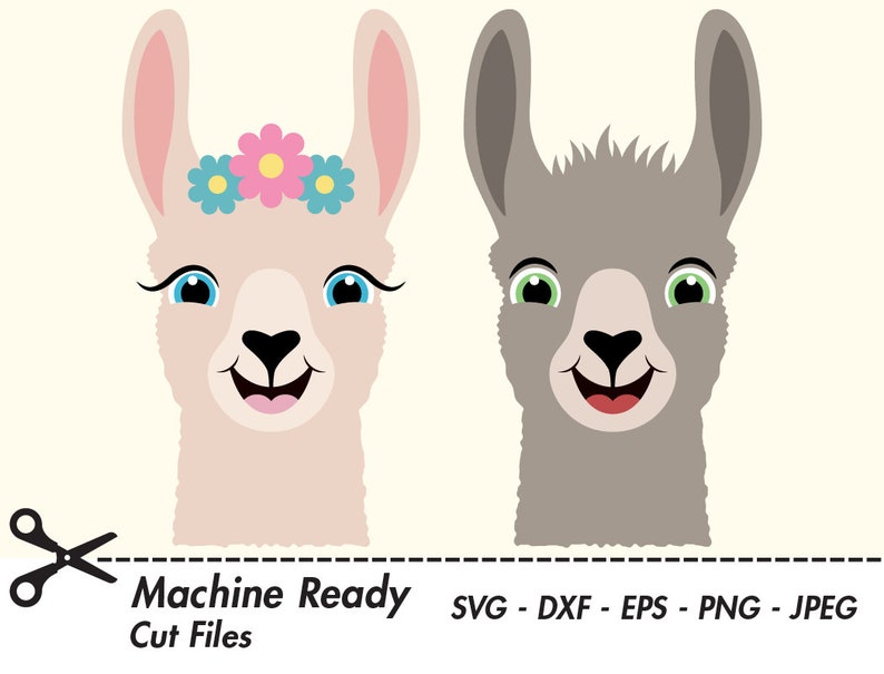 Download Cute Llama SVG Cut Files PNG llamas clipart farmhouse clip ...