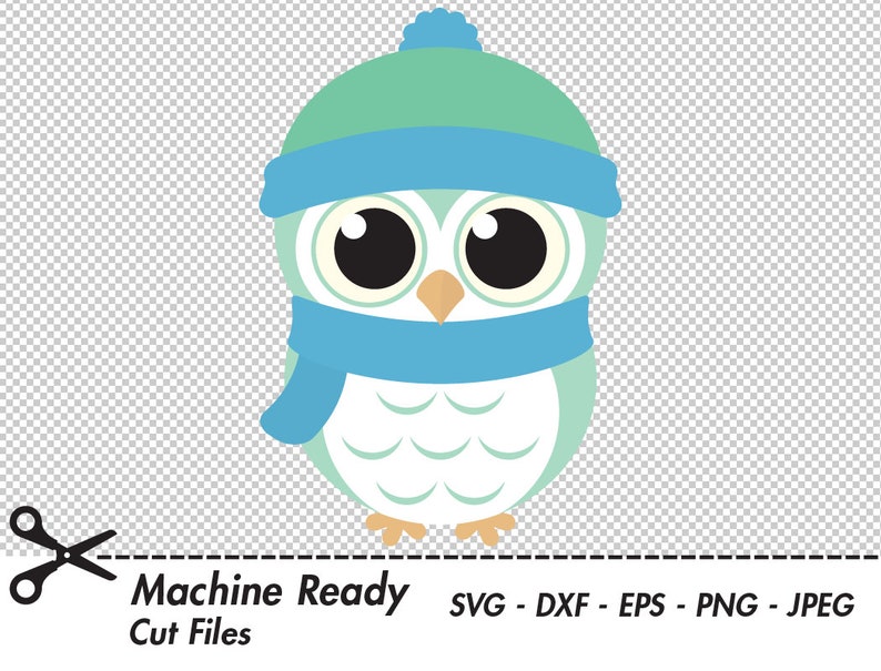Download Cute Winter Owl SVG Cut Files PNG owls clipart baby owl ...