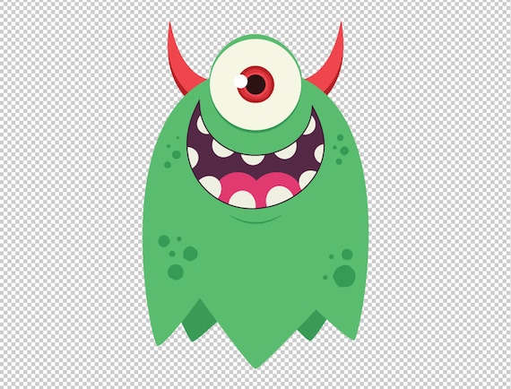 Monster SVG Cut Files, PNG Cute Monster Clipart, Monster Bash