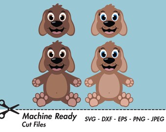 Cute Dog SVG Cut Files, PNG dog clipart, dog mom, dogs clip art, happy puppy face, dog head, dog lover, dog shirt design, printable, paws