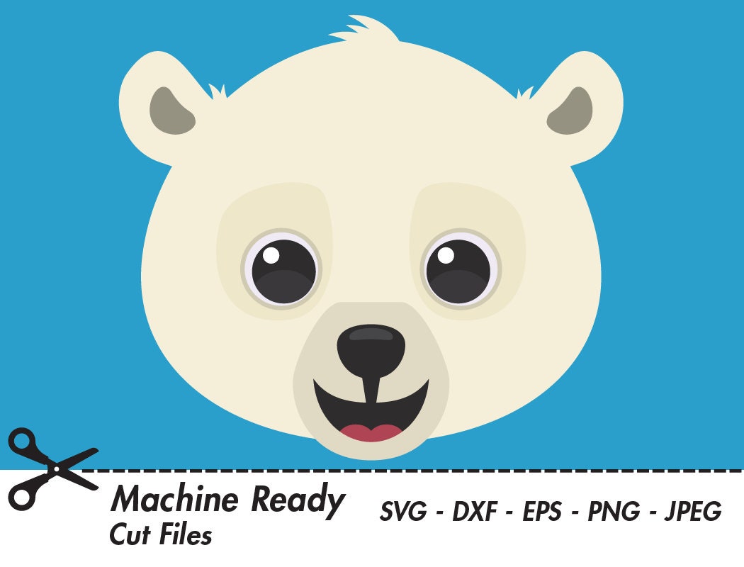 Polar Bear Face Clipart