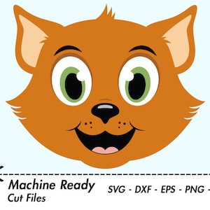 Cute Cat SVG Cut Files, PNG cat clipart, cat mom, cats clip art, happy kitten face, boy cat head, cat lover, cat shirt design, printable pet