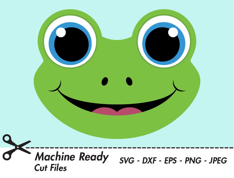 Cute Frog SVG Cut Files PNG Frog Clipart Frogs Clip Art - Etsy