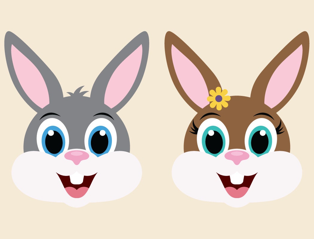 Easter SVG Bundle Cut Files Cute Bunny Clipart Chick Clip | Etsy