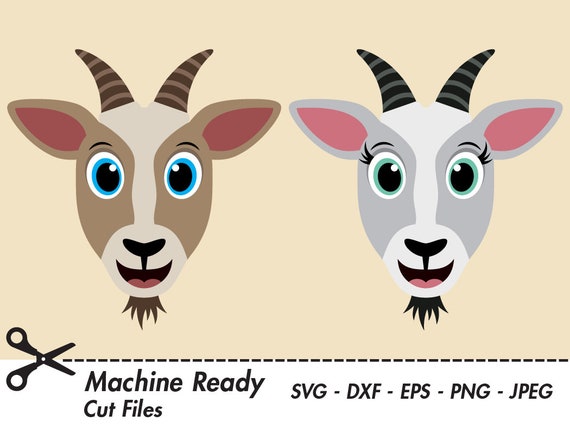 Susse Ziege Svg Schneiden Dateien Ziegen Cliparts Ziege Etsy