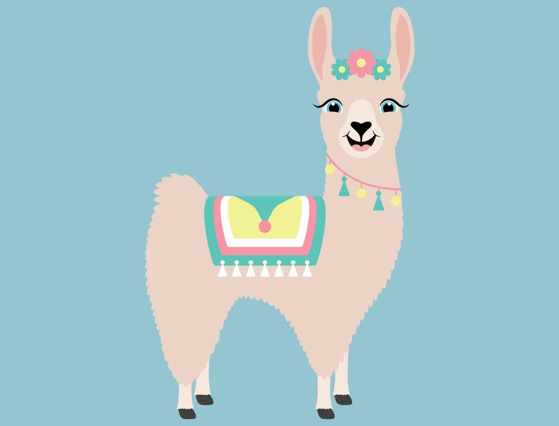 Download Cute Llama SVG Cut Files PNG llamas clipart farmhouse clip ...