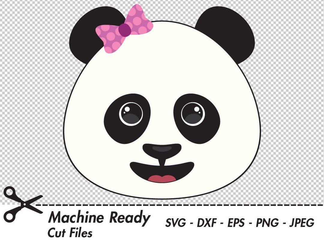 Panda Bear Clipart Transparent Background, Cartoon Panda Bear Head