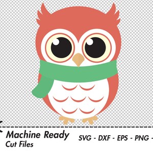 Mignon Dhiver Chouette Coupe Fichiers Svg Png Hiboux Etsy France