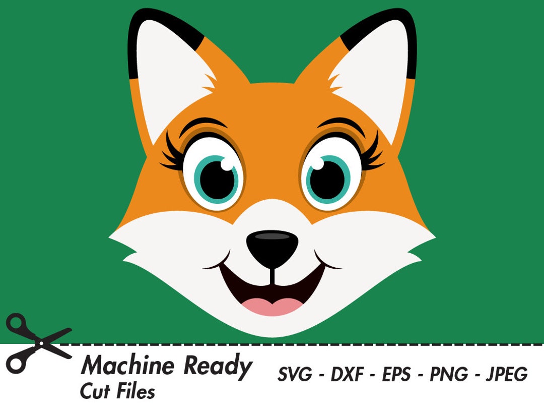 Cute Fox SVG Cut Files, PNG Foxes Clipart, Woodland Animal Clip Art ...