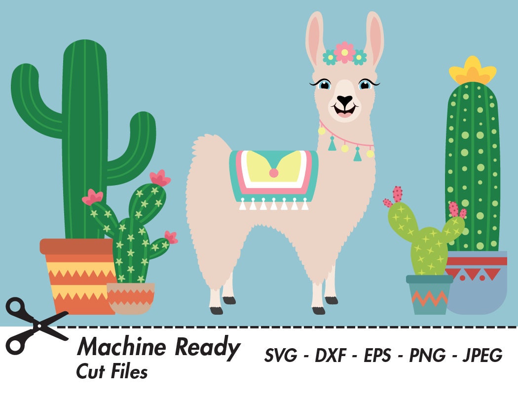 Download Cute Llama SVG Cut Files PNG llamas clipart farmhouse clip ...