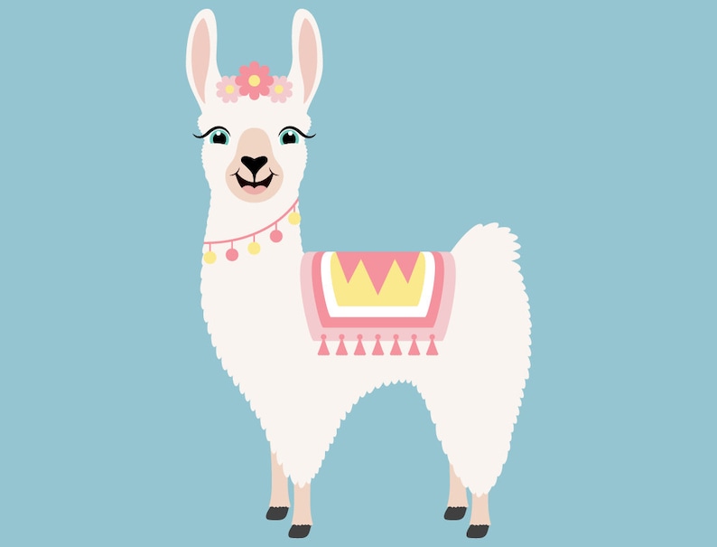 Download Cute Llama SVG Cut Files PNG llamas clipart farmhouse clip ...