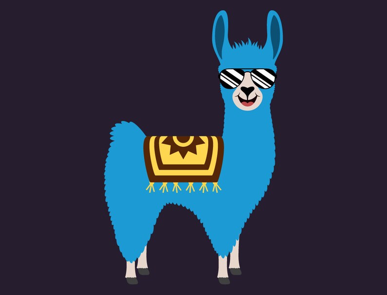 Download Cute Llama SVG Cut Files PNG llamas clipart farmhouse clip | Etsy