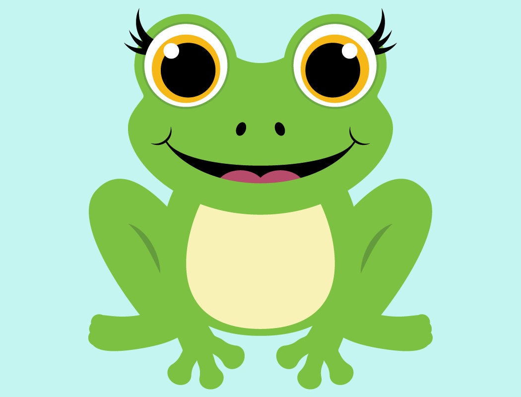 Buy Cute Frog SVG Cut Files PNG Frog Clipart Frogs Clip Art Online ...