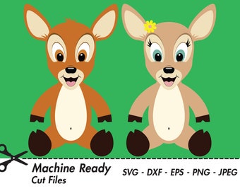 Cute Deer SVG Cut Files, PNG deer clipart, deer clip art, happy baby deer face, fawn, fun woodland animal, kids outdoor shirt design, print