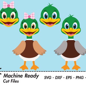 Cute Duck SVG Cut Files, mallard duck clipart, bird clip art, farmhouse, farm, barn animals, spring duckling, printable duck face, duck head
