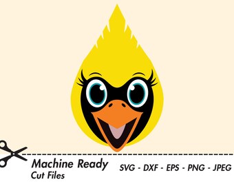Cute Cardinal SVG Cut Files, PNG cardinals clipart, bird clip art, happy cardinal face, cardinal head vector, woodland forest animal, girl