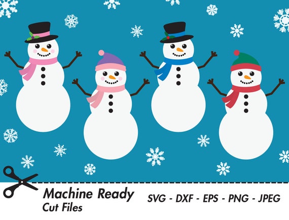 Cartoon Cute Winter Christmas Snowman GIF PNG Images