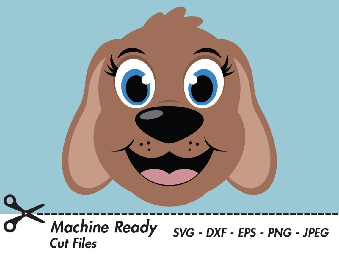 Cute Dog SVG Cut Files, PNG Dog Clipart, Dog Mom, Dogs Clip Art, Happy ...