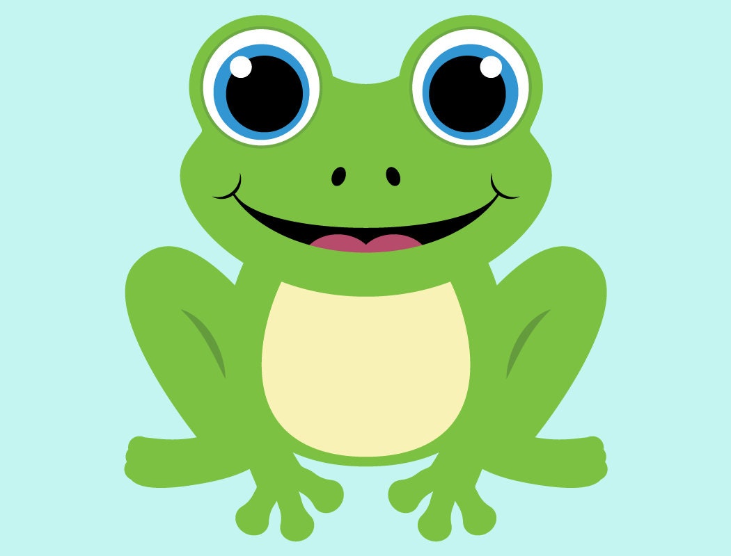Cute Frog SVG Cut Files PNG Frog Clipart Frogs Clip Art - Etsy