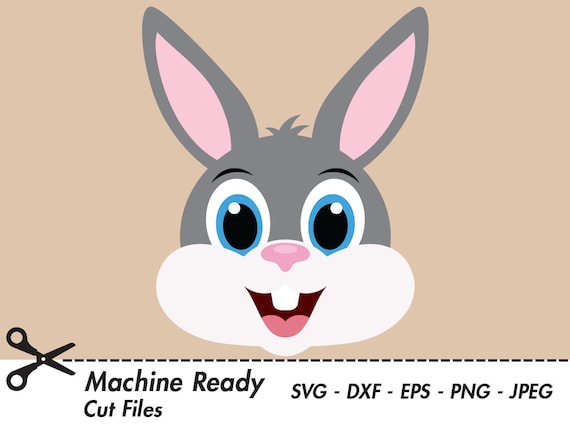 Download Cute Bunny Rabbit Svg Cut Files Png Easter Bunny Clipart Etsy