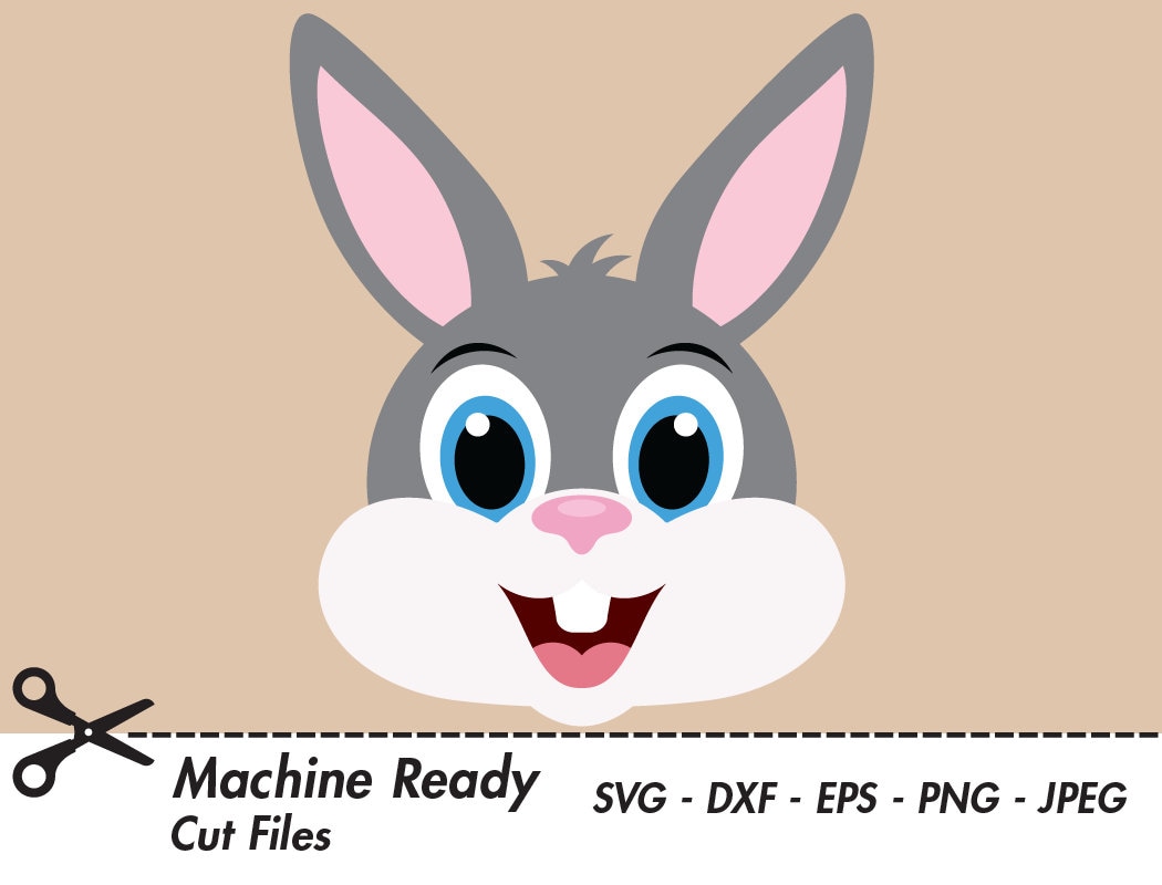 bunny face clipart