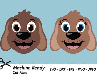 Cute Dog SVG Cut Files, PNG dog clipart, dog mom, dogs clip art, happy puppy face, dog head, dog lover, dog shirt design, printable pet
