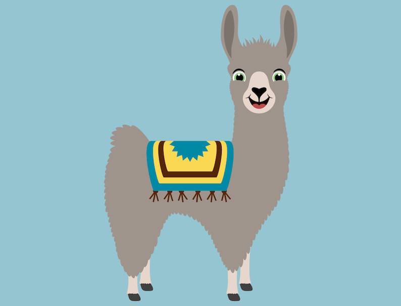 Download Cute Llama SVG Cut Files PNG llamas clipart farmhouse clip ...
